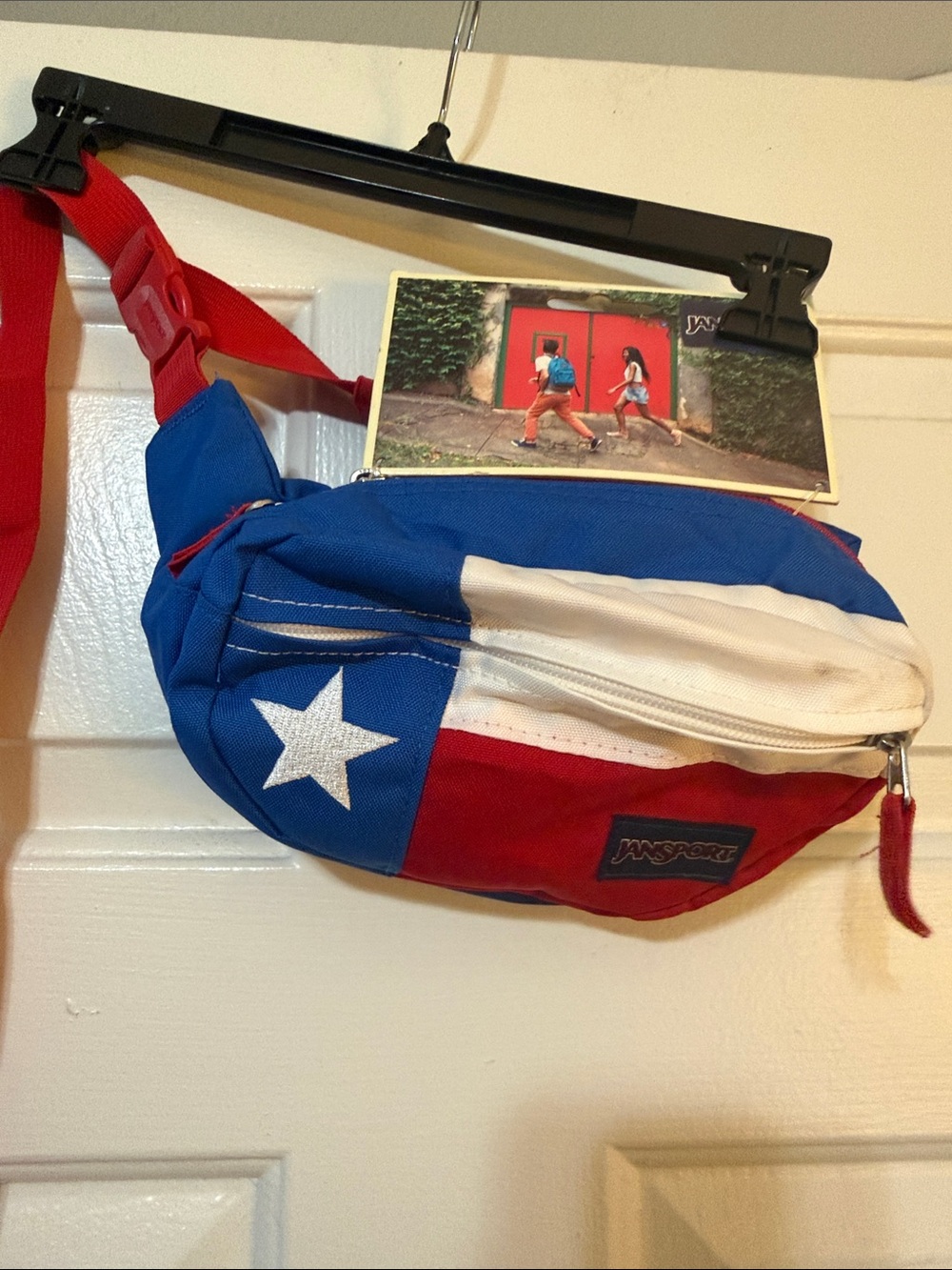 JanSport Red, White & Blue Star Waist Pack